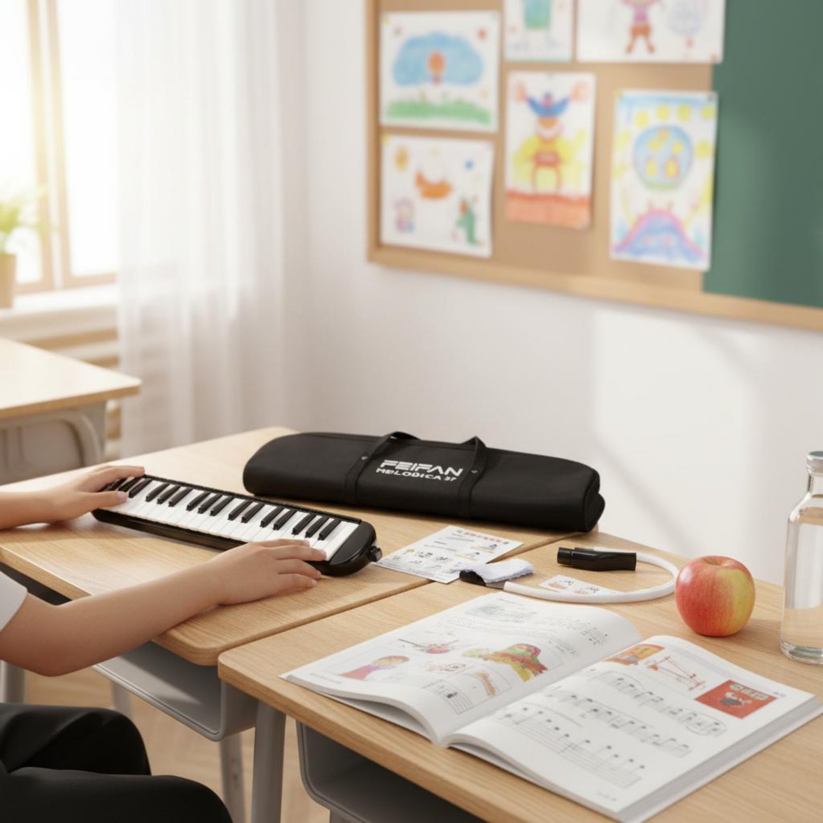 Melodica Keyboard Wind - Melodica 37 touches avec embout buccal