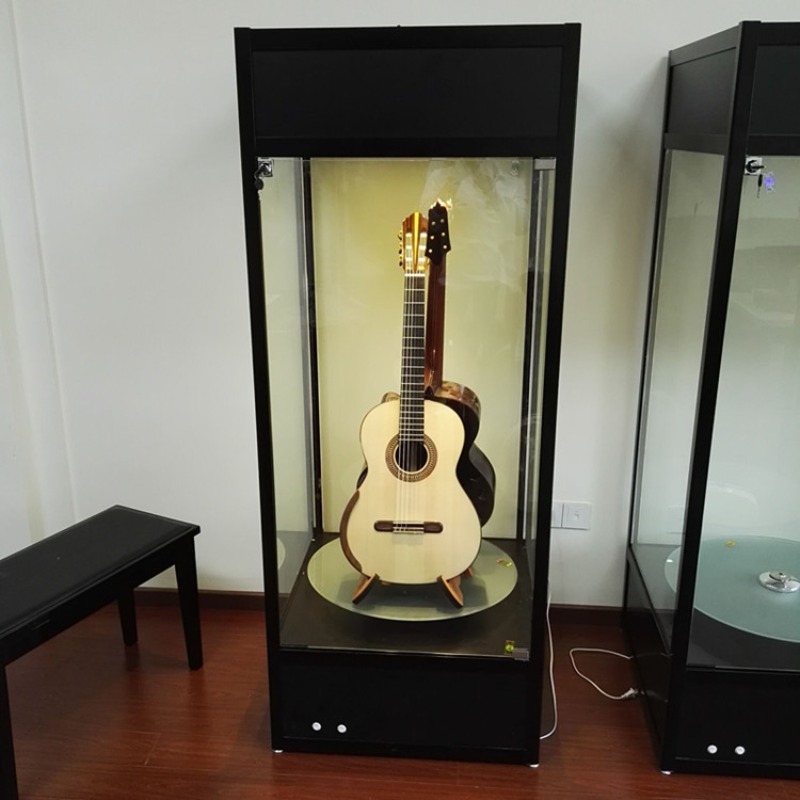Musical Instrument Glass - Vitrine en verre pour guitares, vitrine