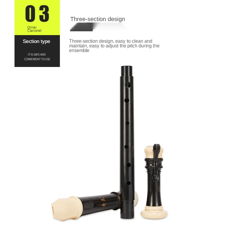 Musical Instrument A Recorder - Qimei Clarinette Ténor Baroque 8 Trous,