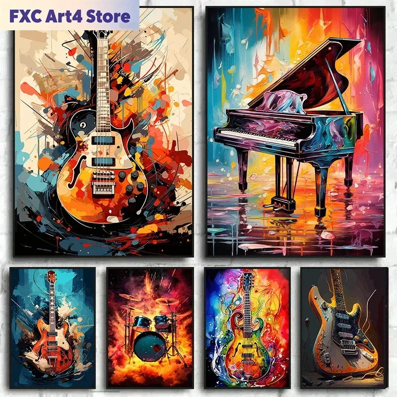 Musical Instrument Photo - Affiches et impressions sur toile sans