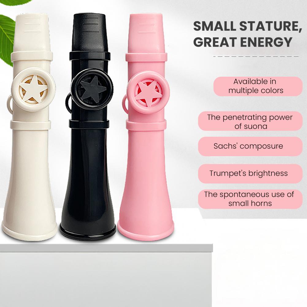 Musical Instrument Easy To Learn - Kazoo en plastique avec lanière, 13.5cm,