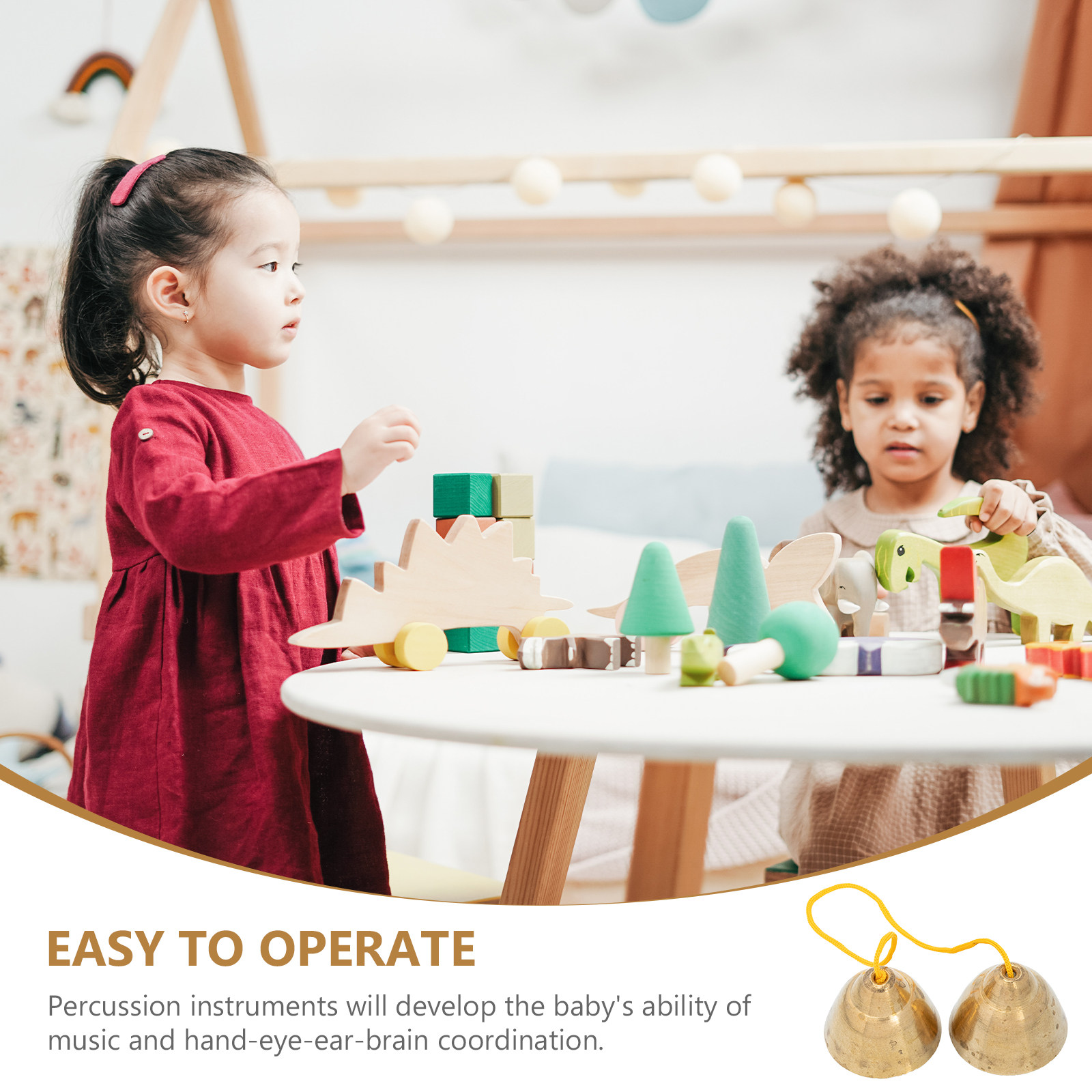 1 paire de cloches musicales e - Musical Instrument Easy To Learn avis et prix