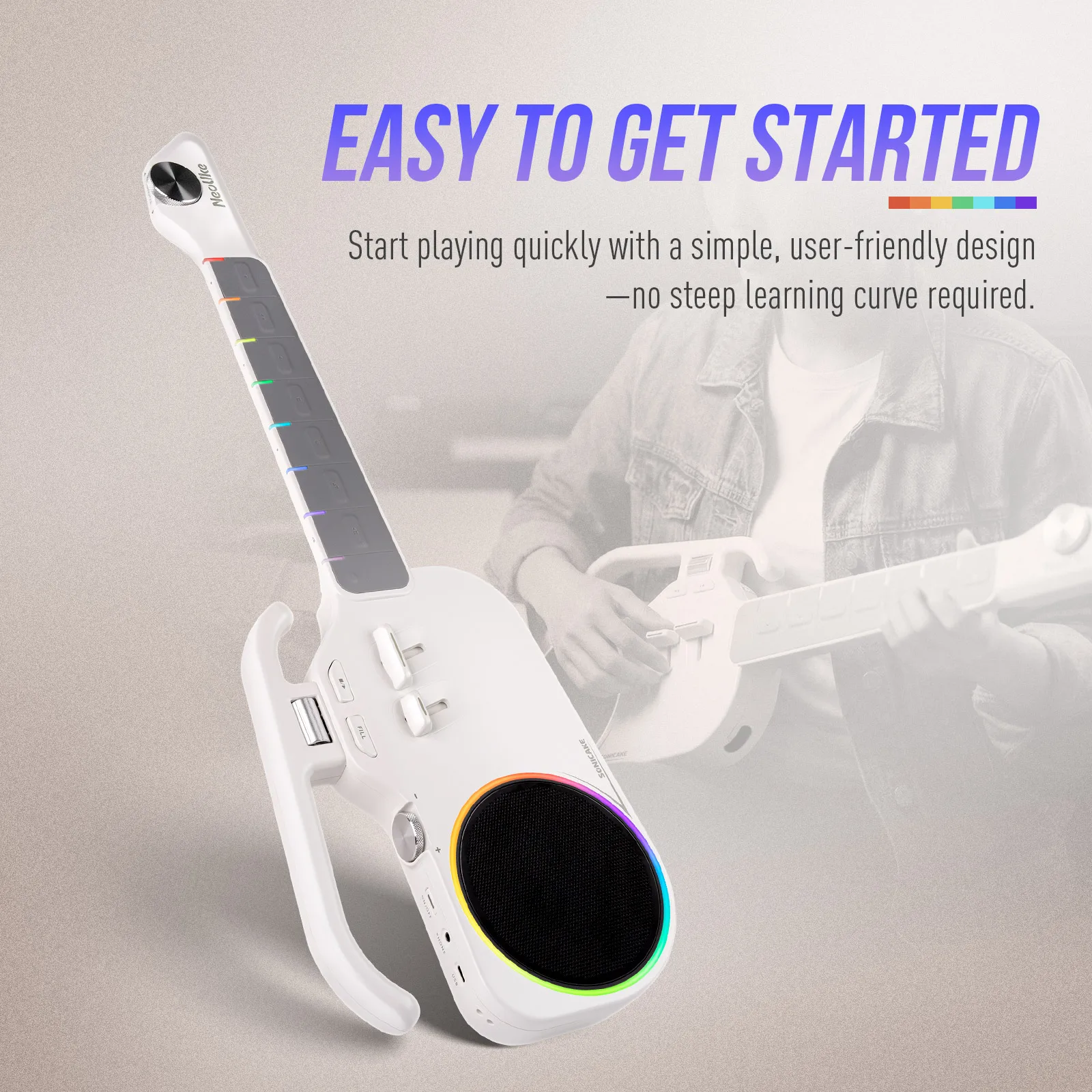 Guitare électrique sans cordes - Electric Guitar Beginner avis et prix