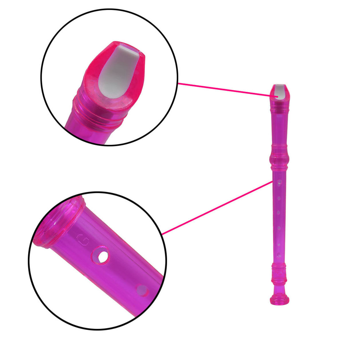 Flûte à bec soprano transparen - Musical Instrument A Recorder avis et prix