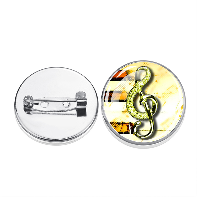 1 pièce Broche en verre argent - Musical Instrument Glass avis et prix