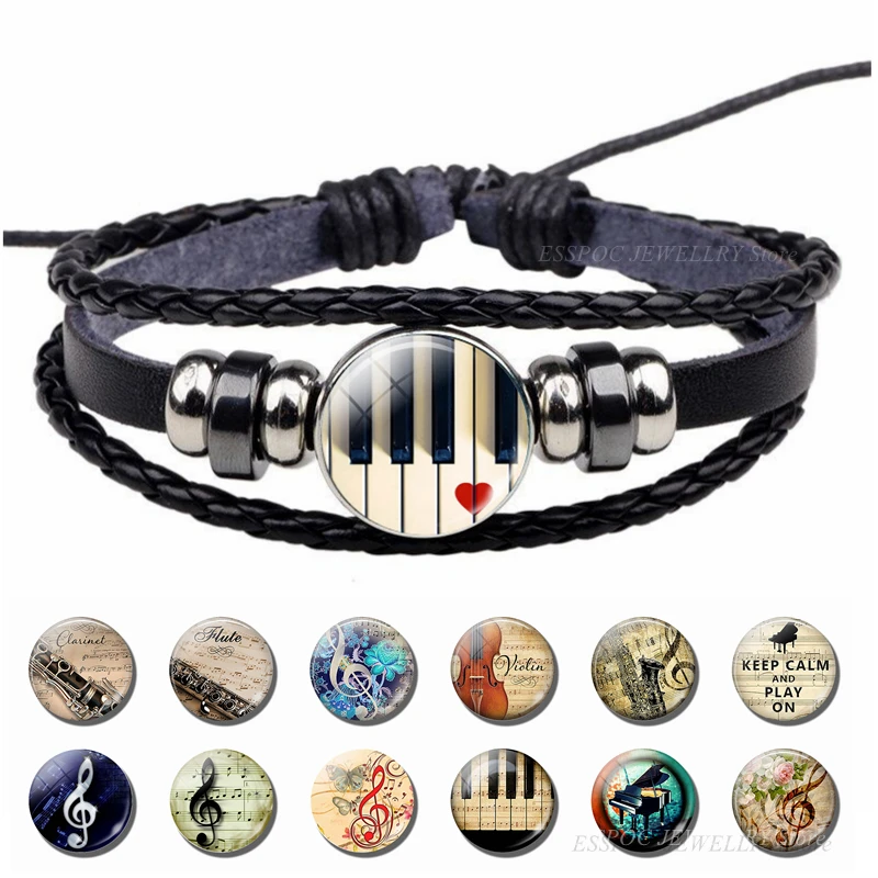 Bracelet de notes de musique v - Musical Instrument Glass avis et prix