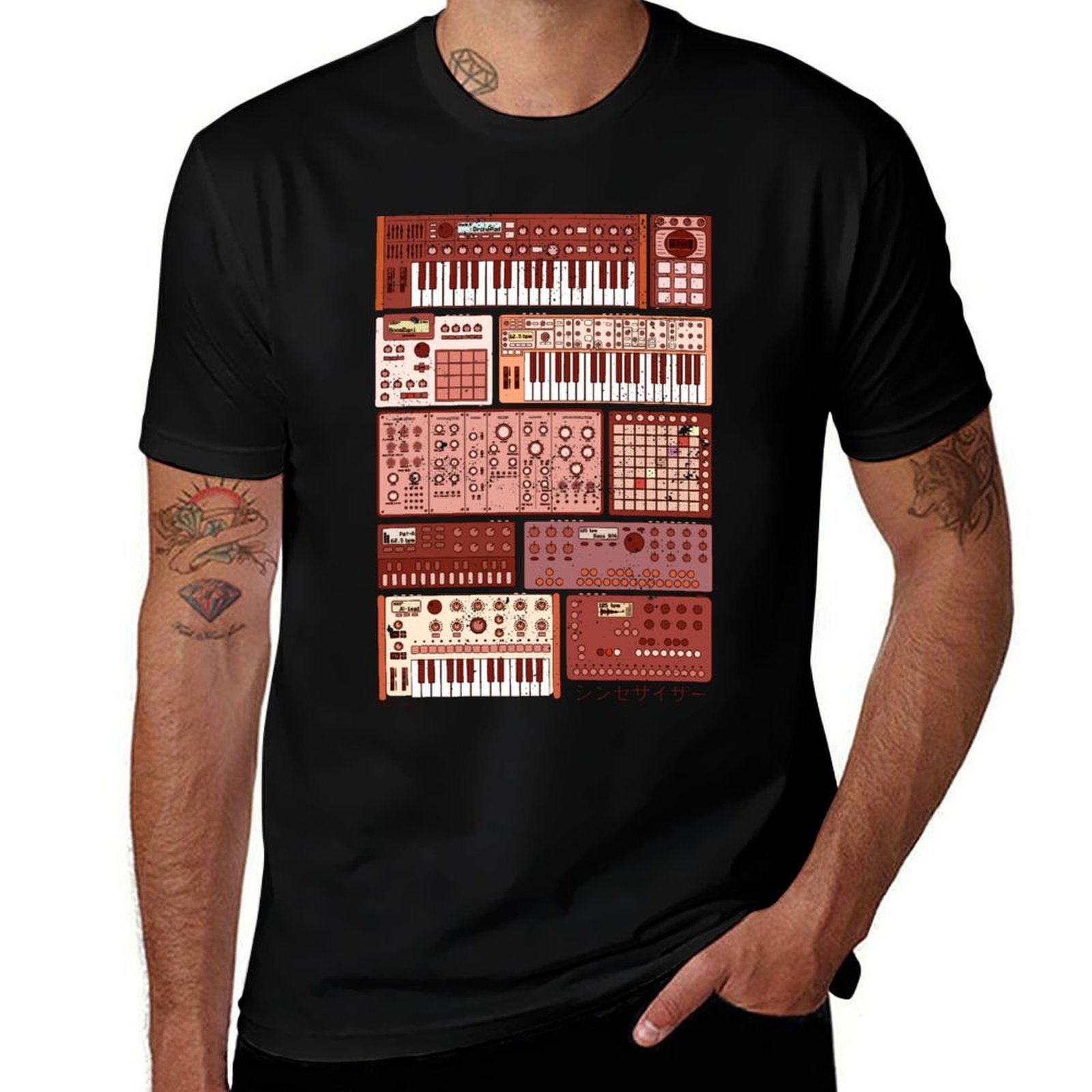 T-shirt décontracté résistant  - Musical Instrument Synthesizer avis et prix