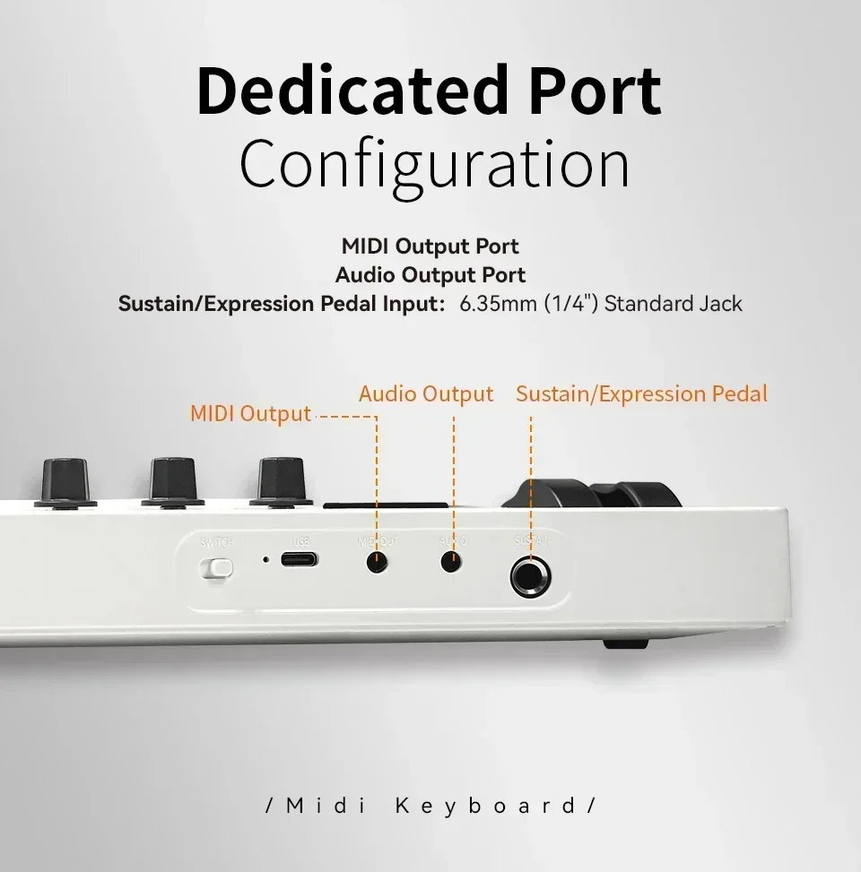 Contrôleur MIDI M-VAVE SMK-37  - Musical Instrument Synthesizer avis et prix