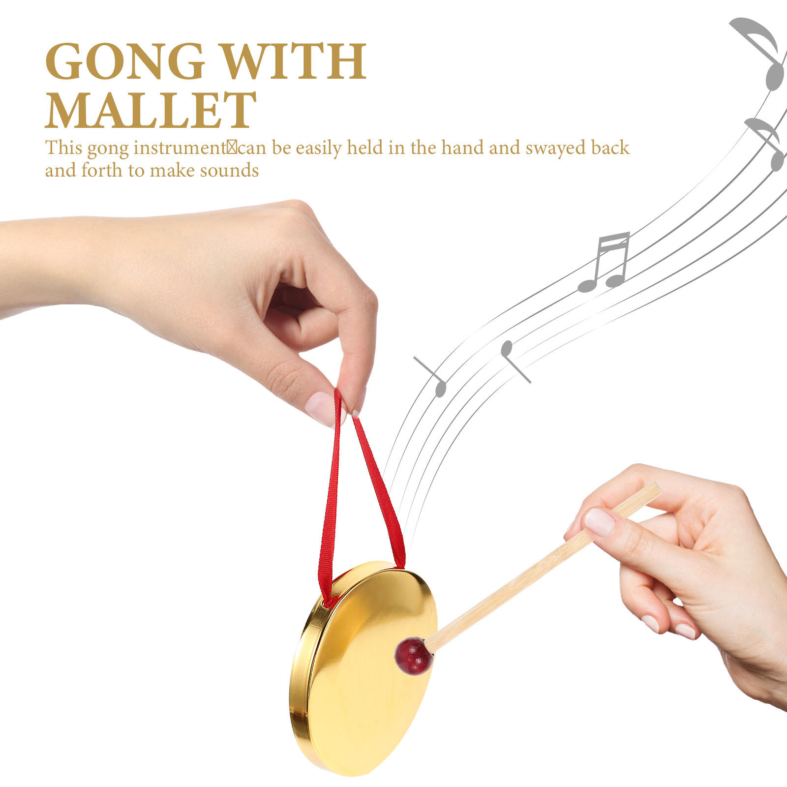 1 ensemble de gong portatif en - Musical Instrument Mallet avis et prix